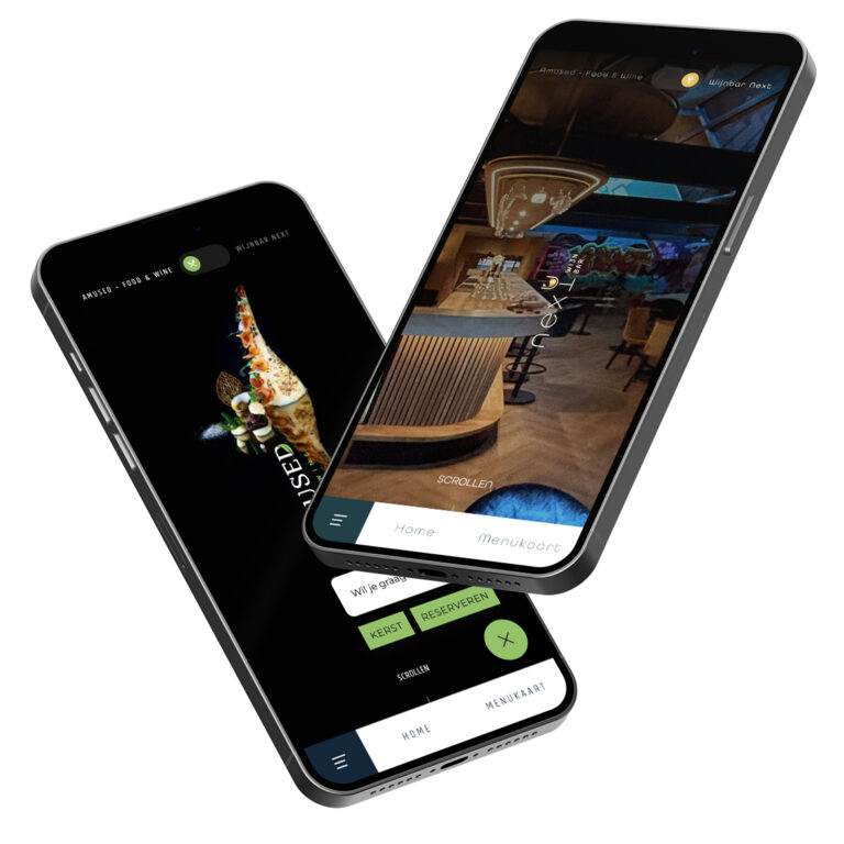 Amused website op telefoon