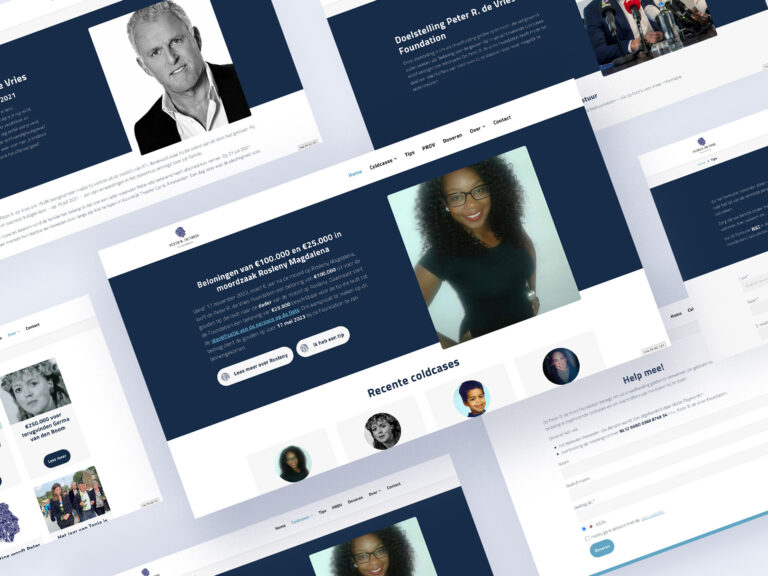 Peter R de Vries foundation pagina's