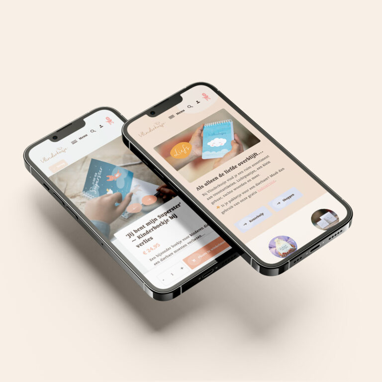 Telefoons met vlinderkusje website geopend